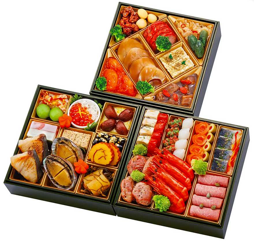 なすび亭＆オステリアルッカ 東４丁目&赤坂四川飯店（和洋中）三段重