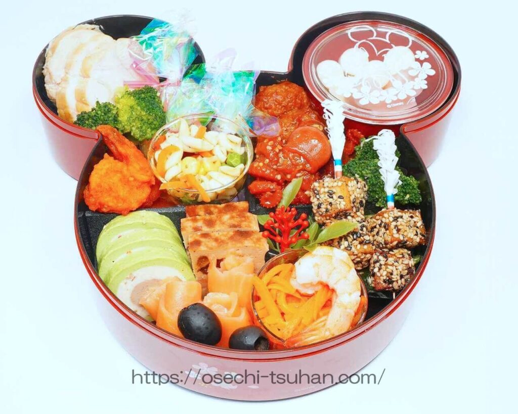 おせち実食レビュー ベルメゾン ディズニーミッキー 三の重